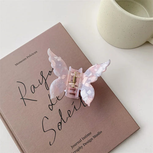 1PC French Butterfly Clip  Mermaid Hair Clip Acetic Acid Hair Clip
