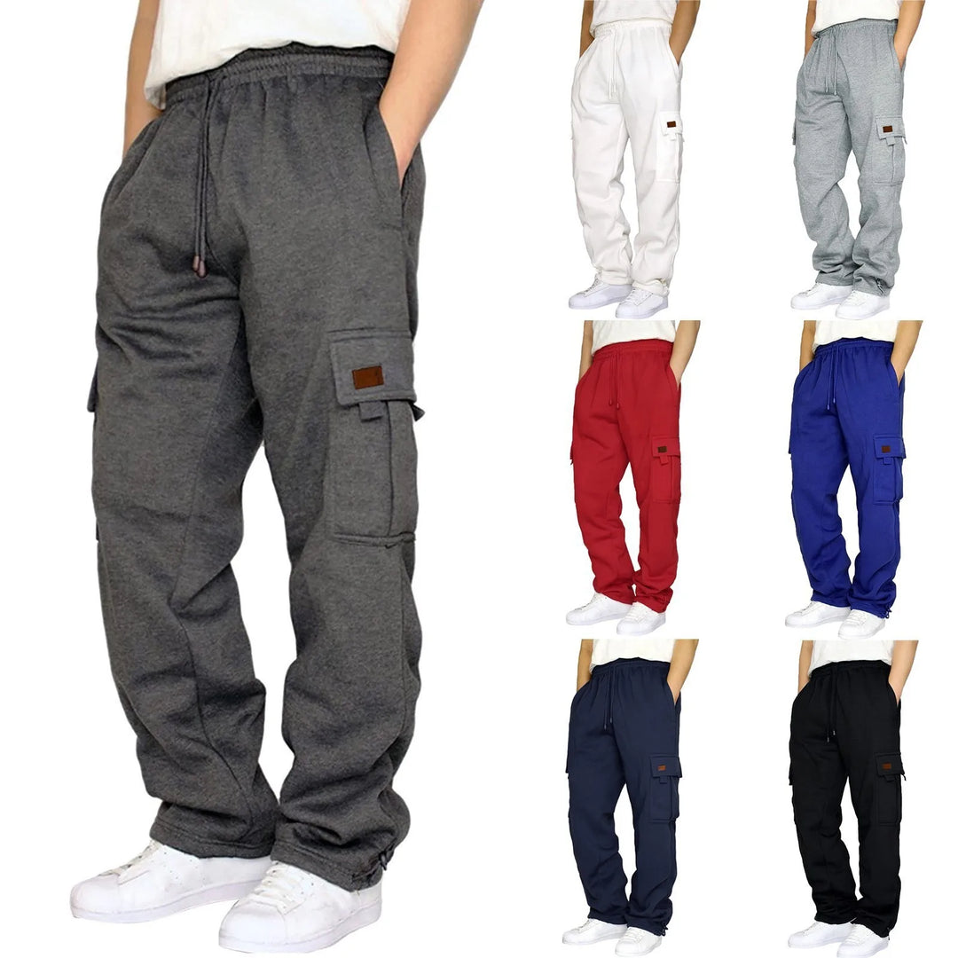 Cross-border autumn and winter hot new men's sports casual pants plus