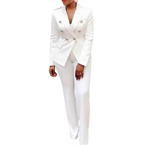 Women's Elegant Casual Fashion 2 Piece Set Blazer + Pants Ladies
