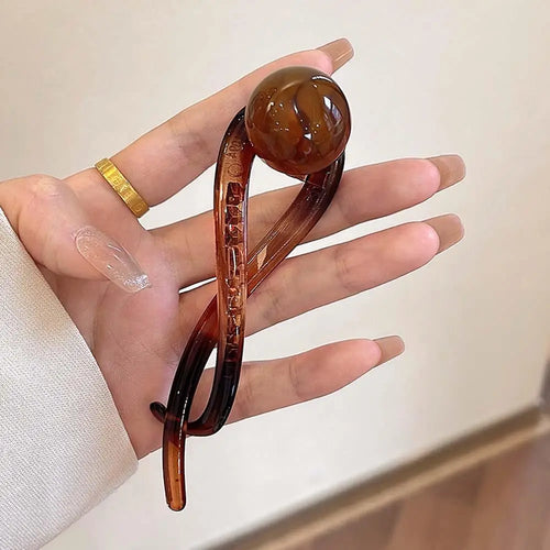 Retro S Shape Ponytail Twist Hair Clips New Fashion Multi-colour