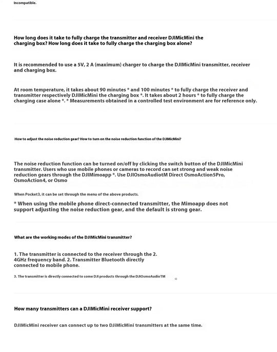 DJI Mic Mini 2TX 1RX add Charging Case Two-Level Active Noise Cancelling 48-Hour Operation High-Quality Audio Stable Transmissio