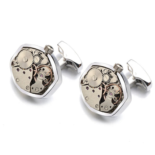 Brand Designer Watch Movement Cufflinks For Mens Business Wedding