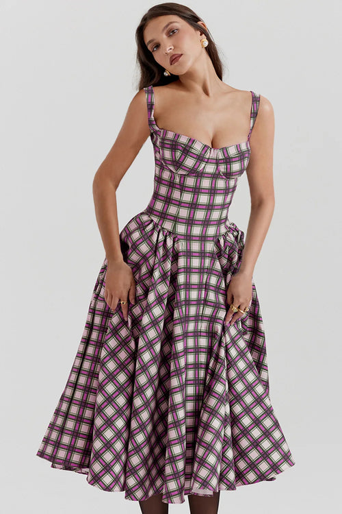 Summer skirt new French vintage maxi dress court wind Dopa wear strap