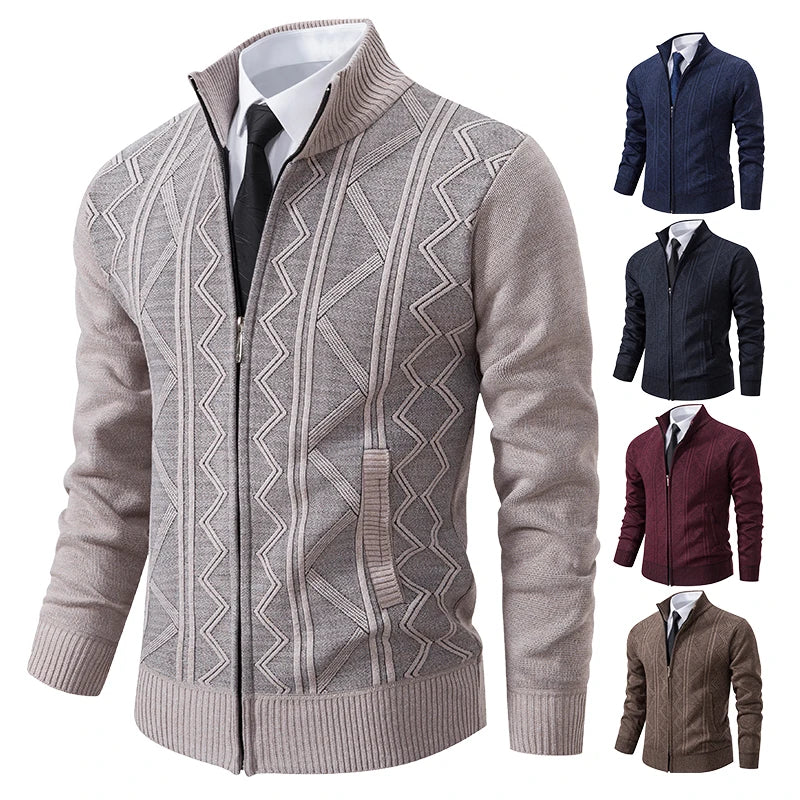 Man Knit Sweater Jacket Fleece Cardigan Amazon Men's Clothes Luxury