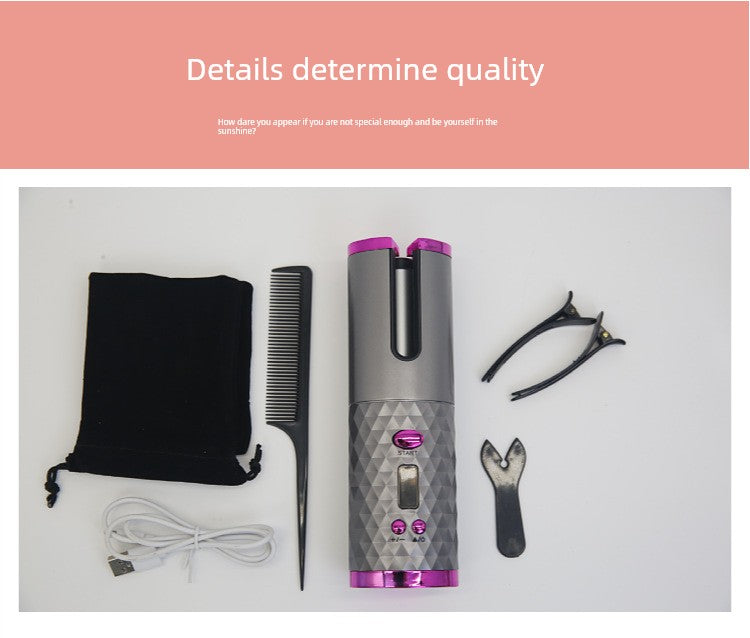 Wireless Hair Curler Cross-Border Fully Automatic Hair Curler USB Charging Bean Bag Portable For Home Hair Curler