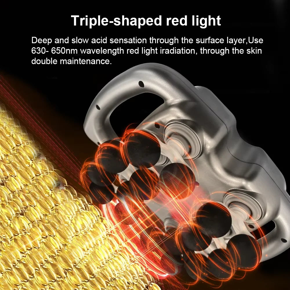 Gun Muscle Massager Gun Sixteen-head High Frequency Neck Shoulder Waist Massage Machine Professional Fascia Massage Gun