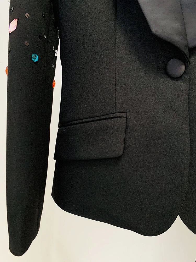 HIGH STREET Newest 2024 Designer Runway Fashion Suit Set Women's Slim