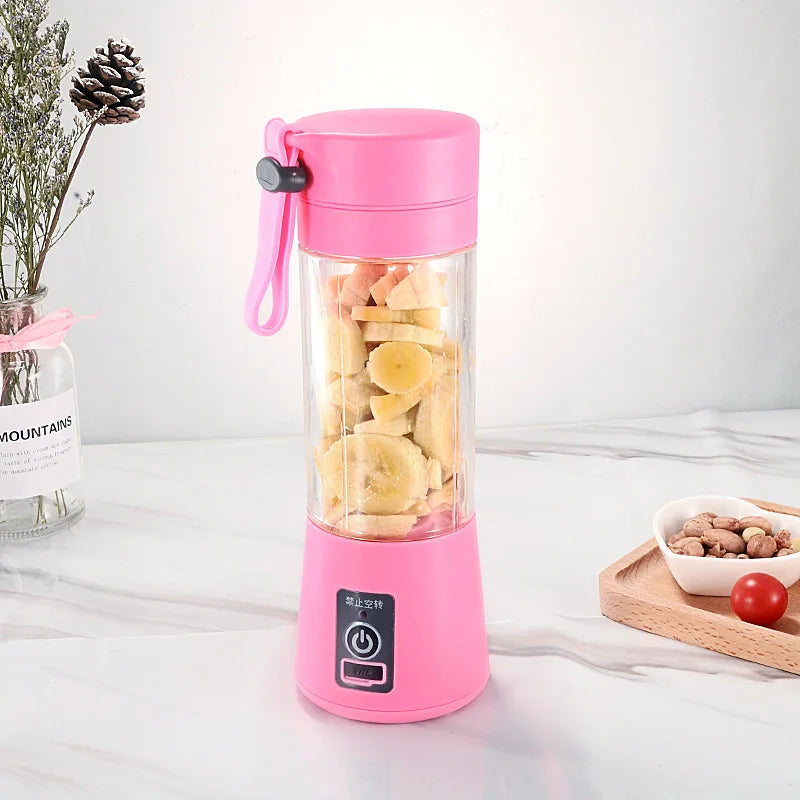 Portable Blender, Personal Blender USB Rechargeable, Mini Blender for Shakes and Smoothies, Strong Cutting Power with 6 Blades
