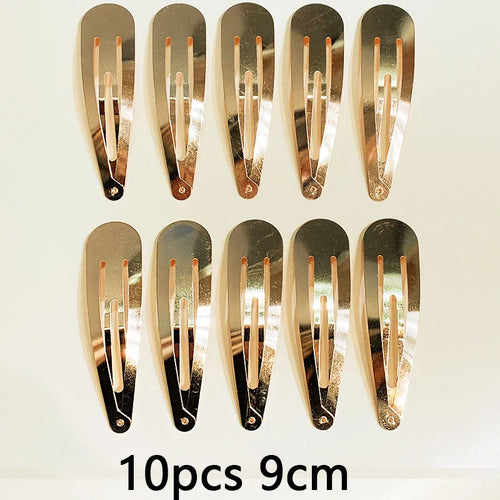 10/20/30pcs/set Women Silver Gold Black Waterdrop Shape Basic Alloy