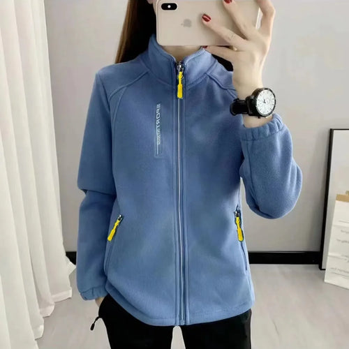 Plus Size Fleece Coats for Women Winter Spring Warm Casual Outdoor