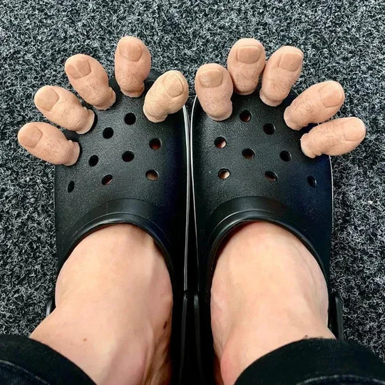 Simulated Thumb Shoe Charms Designer DIY Cute Shoes Decaration Party Accessories Clogs Kid Boy Women Girls Gifts