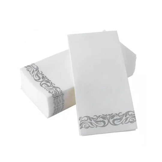 50PCS Disposable Table Paper Napkins Elegant Tissue Vintage Towel