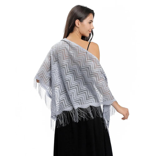 Triangle Scarf Fashion Lace Shawls Lady Cape Wraps Pure Color Wedding