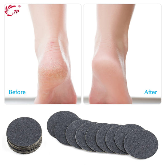 TP 50pcs Discs Pedicure Tools Foot Care Files Dead Skin Callus Remover