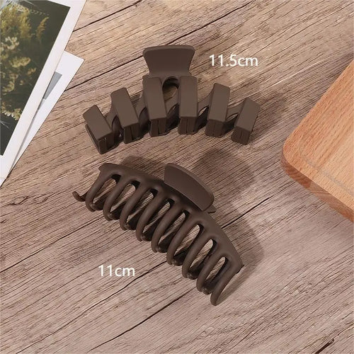 2/3/4Pcs Headwear Set Women Fashion Claw Clip Coffee Black Acrylic