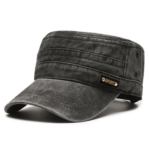 Wash Hat Wholesale Spring, Summer And Autumn New Cotton Flat Top Hat