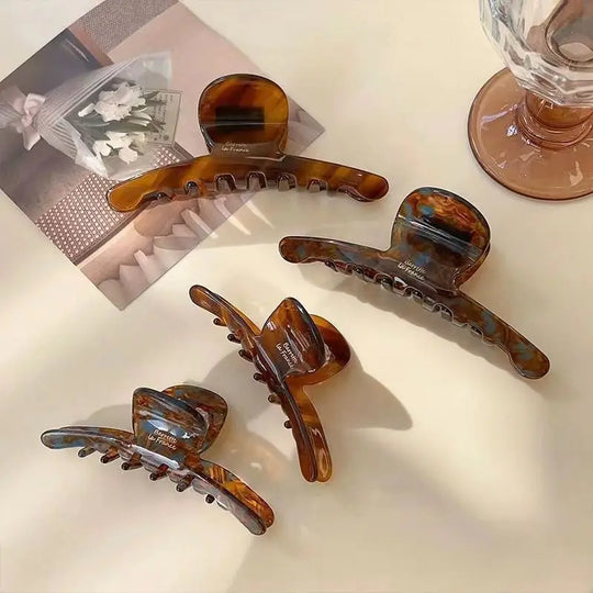 1pc Elegant hair clip, women's back of the head, ins shark clip, 2024
