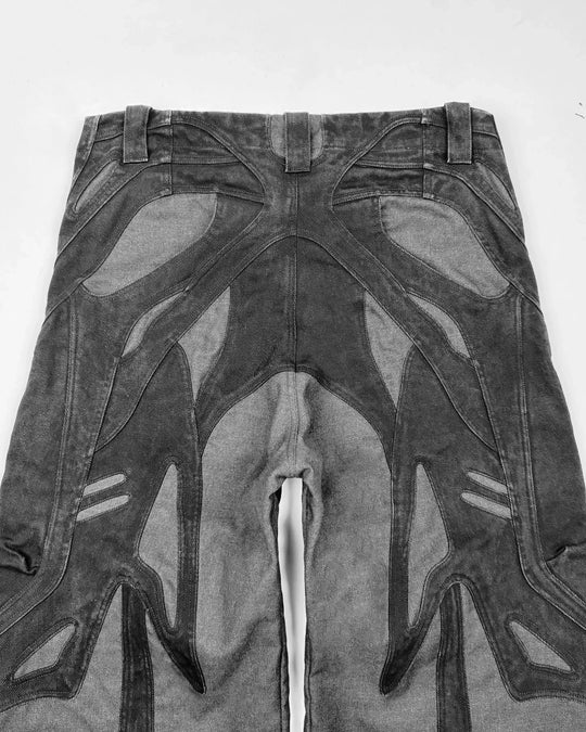 Black Ripped Y2k Baggy Jeans Harajuku Hip Hop High Waist Denim Pants