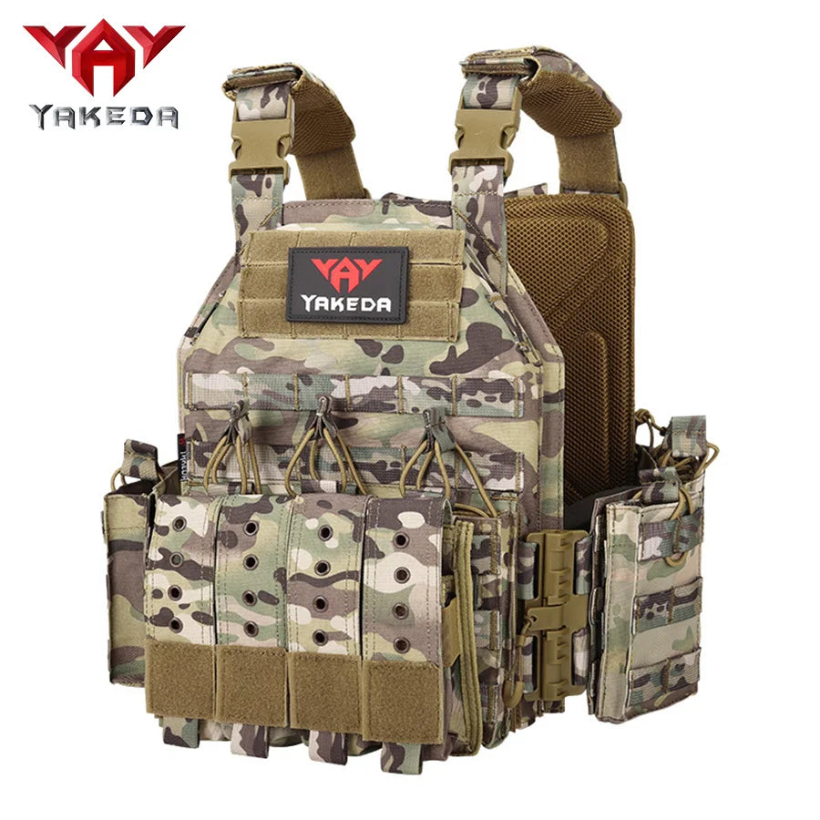 Quick dismantling tactical training vest outdoor CS protective equipment combat vest camouflage suit