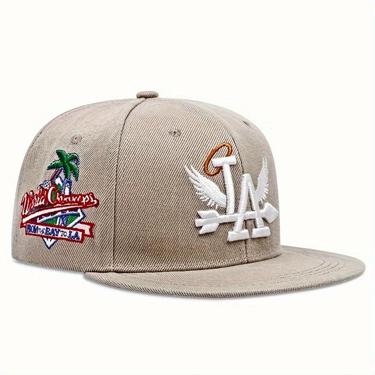New Letter Wing Pattern Side Coconut Tree Embroidery Fashion High Quality Snapback Men's Versatile Casual Baseball Hat