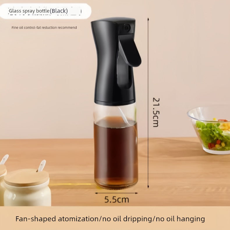 Glass Spray Oil Bottle Jar Spray Dual-Use Air Fryer Kitchen For Home Spray Oil Dispenser Oil Tank Seasoning Edible