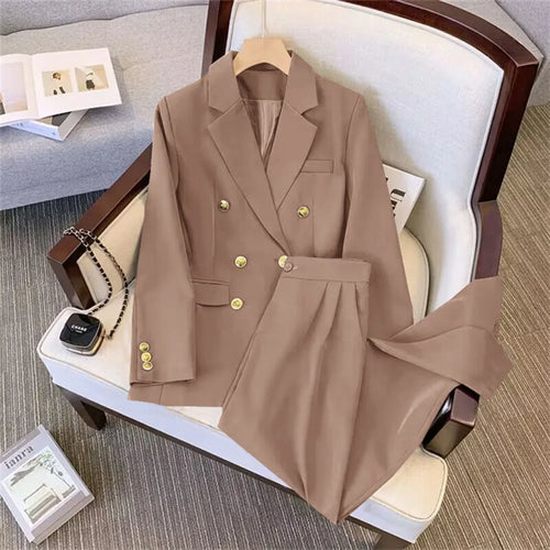 Autumn Two Piece Set For Women 2024 Casual Chic And Elegant Tops Coats