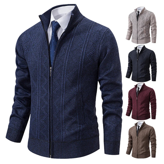 Man Knit Sweater Jacket Fleece Cardigan Amazon Men's Clothes Luxury