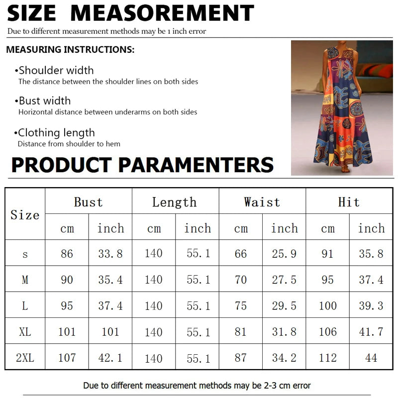 Summer Outdoor Street Fashion Women's Long Dress New Abstract Art