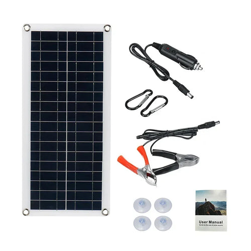 20W-1000W Solar Panel 12V Solar Cell 100A Controller Solar Panel for