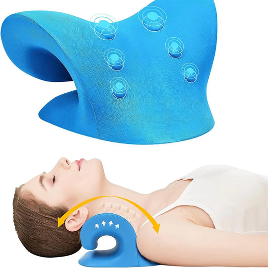 Neck Shoulder Stretcher & Massage Pillow