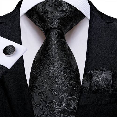 DeBanker Men Necktie Teal Blue Paisley Designer Silk Wedding Tie For