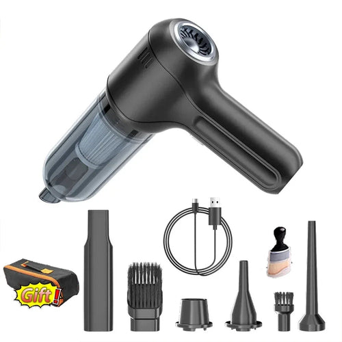 135000PA Car Vacuum Cleaner Strong Suction Wireless Portable Handheld