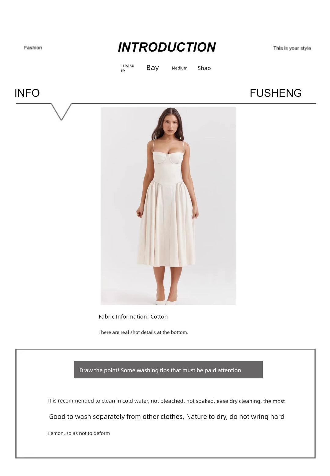 Super Fairy House Retro Waist Trimming Spaghetti Straps Large Skirt