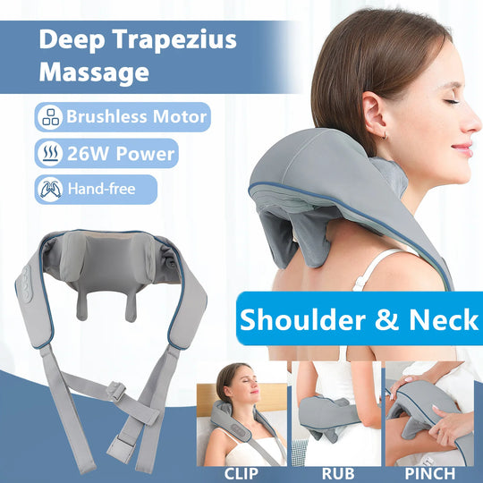 Shoulder & Neck Massager with Powerful Motor