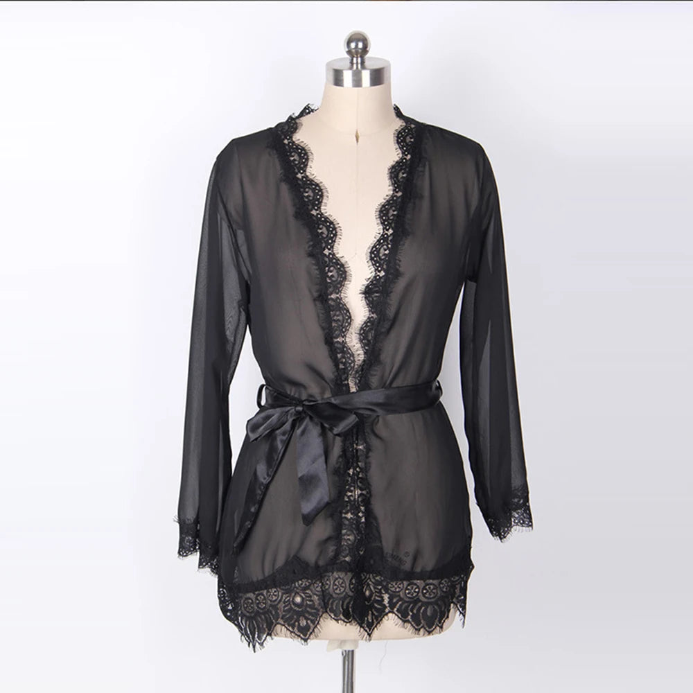 Erotic Pajamas Lace Lingerie Sexy Lingerie Woman Sex Clothes Babydoll