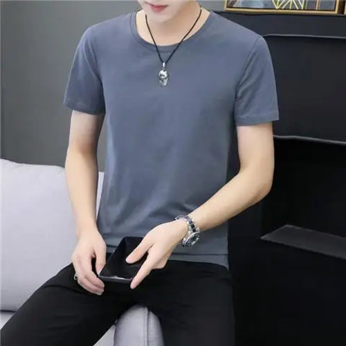 Luxurious Men's Short Sleeve T-Shirt for Summer 2023 V Neck