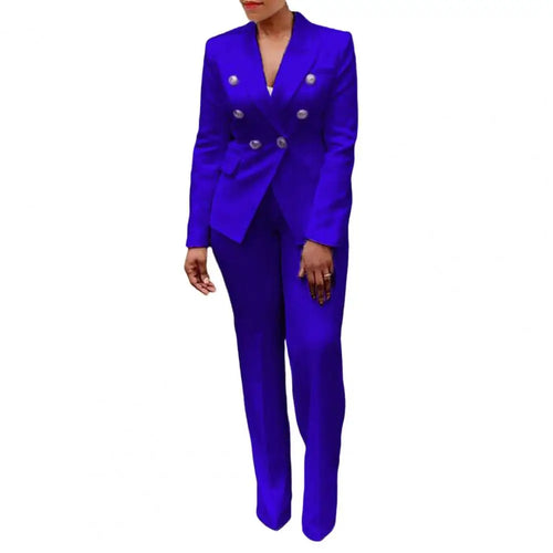Women's Elegant Casual Fashion 2 Piece Set Blazer + Pants Ladies
