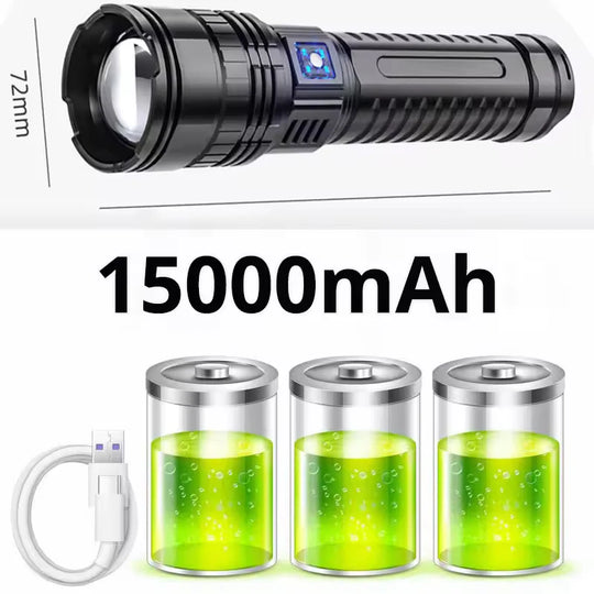 Tactical Flashlight Long Range Very Powerful Torch Work Light Rechargeable Powerful Rechargeable Led Flashlights High Power Lamp