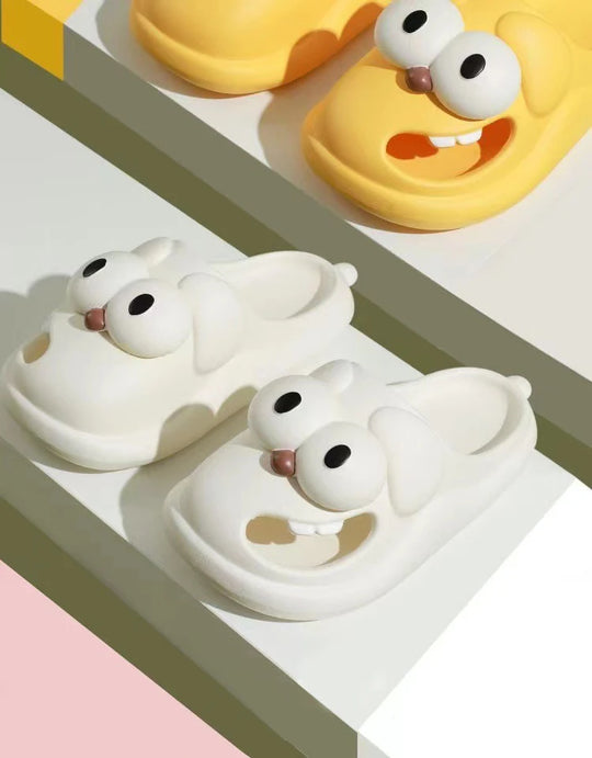 Eyeshine Large Eye Women Slippers Waterproof Lightweight Shower Sandals Fashion House Slippers Lovely Cozy Unisex Cartoon Slipper