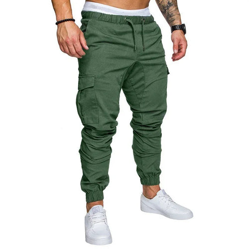 New Men's Cargo Pants Tooling Multi Pocket Trousers Woven Fabric