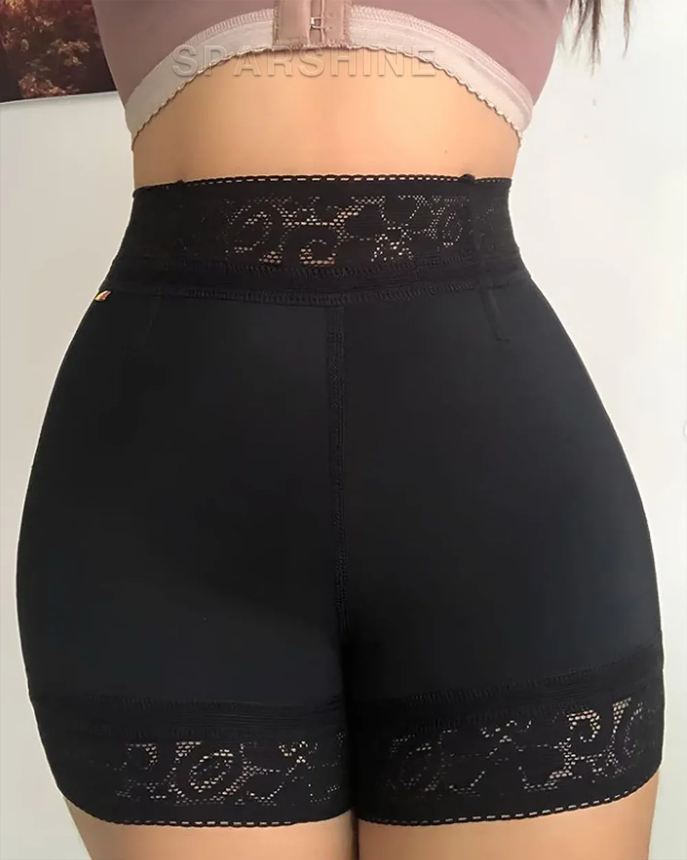 High-Waisted Hip Lift Plastic Pants Abdominal Control Sikms Lace