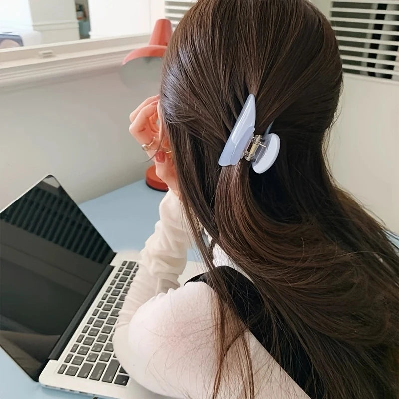 Elegant Acetate Hair Claw Medium Size Sweet Hair Clip Shark Clip Women