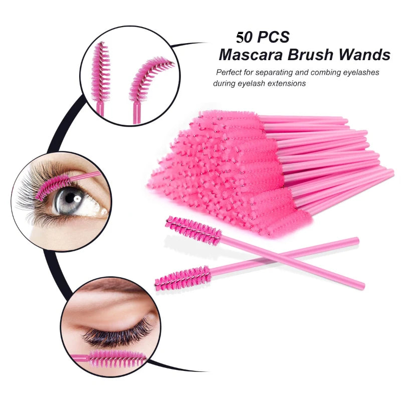 200pcs Disposable Brushes Set Mascara Wands Lip Brushes Microbrush
