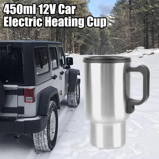 Electric Heating Car Kettle Stainless Steel Camping Travel Kettle 12V