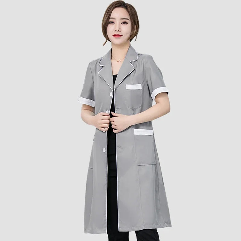 New Lab Coat High Quality Spa Uniforms Tattooist Work Clothing Scrubs