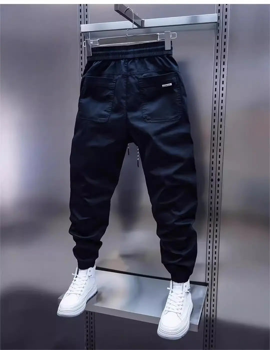 Men's long pants with fleece sweatpants and ankle binding sports