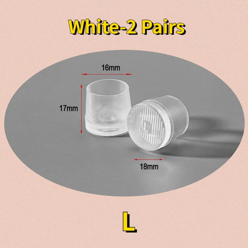 2Pair Round Silicone Heel Protector Stoppers Antislip High Heeler Bridal Latin Stiletto Dancing Covers Wedding Shoes Accessories