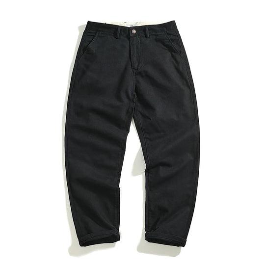 Autumn and winter heavy chino cargo casual pants men's cotton washed