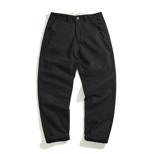 Autumn and winter heavy chino cargo casual pants men's cotton washed