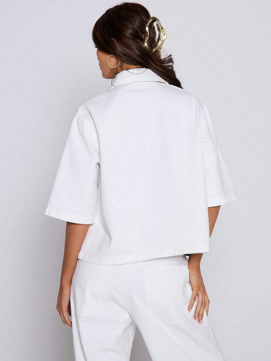 Spring Summer 2025 New Collection  Popular Women's Denim Jackets in Europe and America Trendy Street Style Simple and Fashionabl